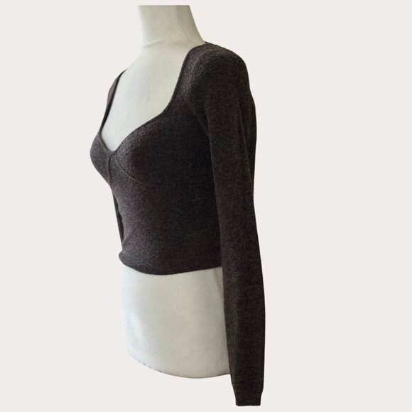 Wilfred by Aritzia Greer Bustier Cashmere Blend Crop Top – Size M – Used, Excell - Picture 4 of 6